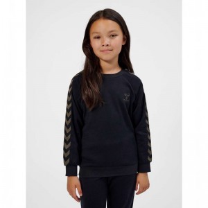 Hummel Wong Sweatshirts Kinder Schwarz | 135253-127