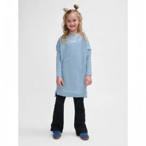 Hummel Zippi L/S Kleid Kinder Blau | 329596-975