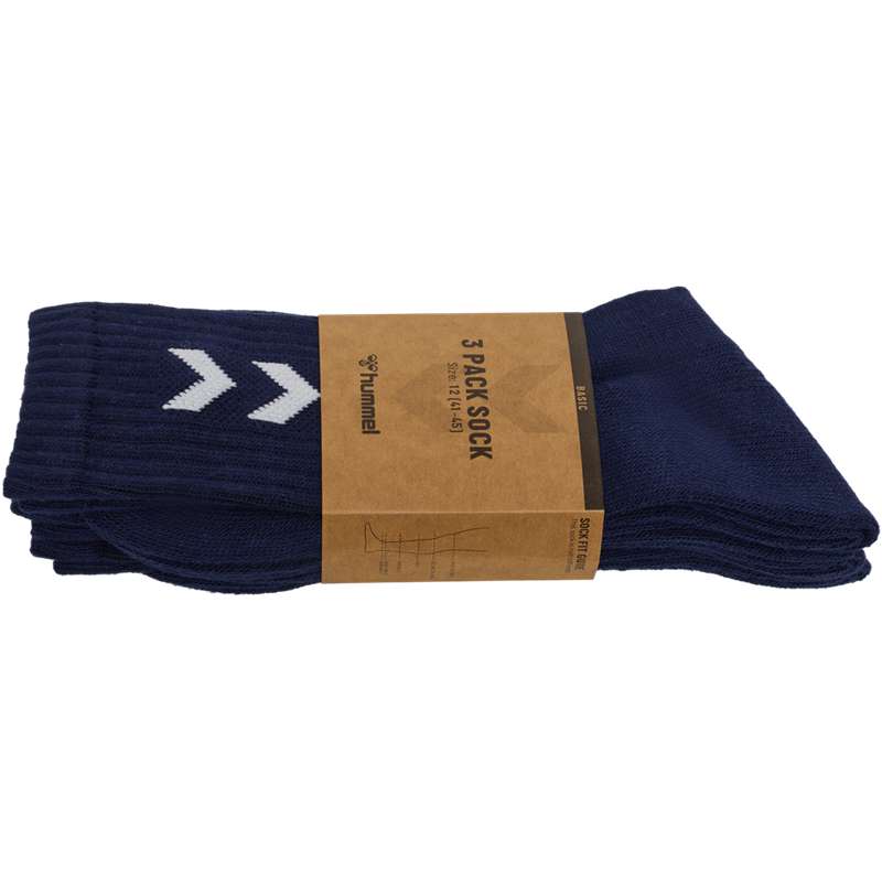 Hummel 3-pack Basic Socken Damen Navy | 698961-632