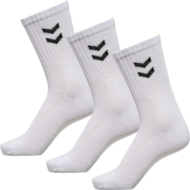 Hummel 3-pack Basic Socken Damen Weiß | 368213-773