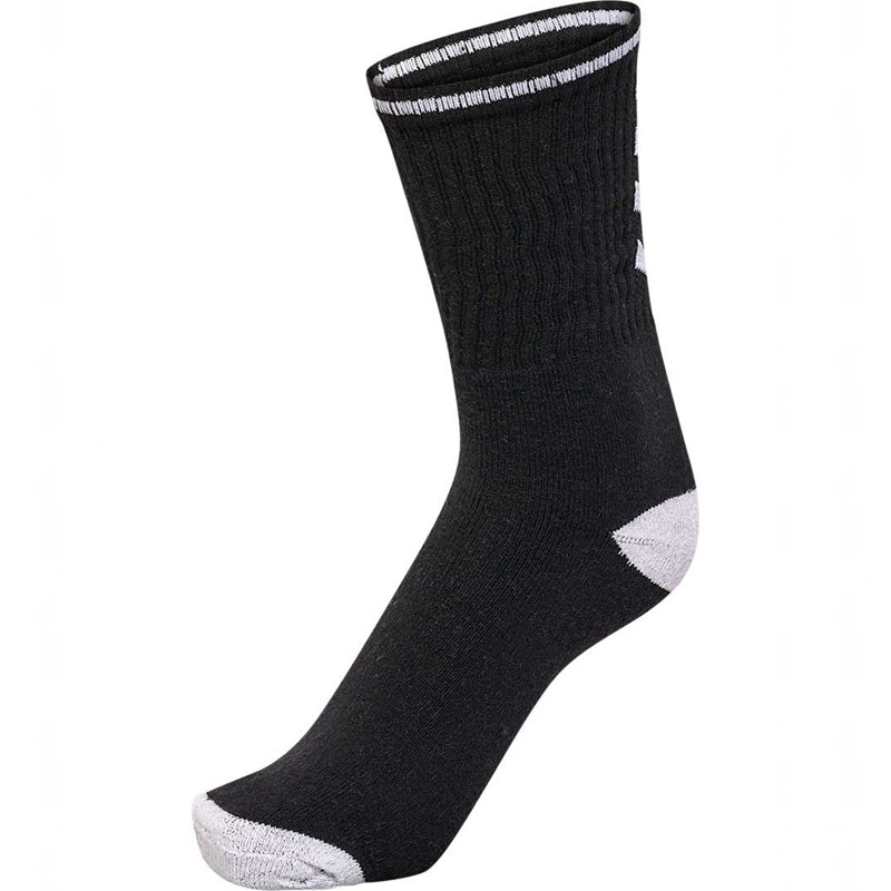 Hummel 3-pack Single Stripe Crew Socken Damen Schwarz | 819665-213