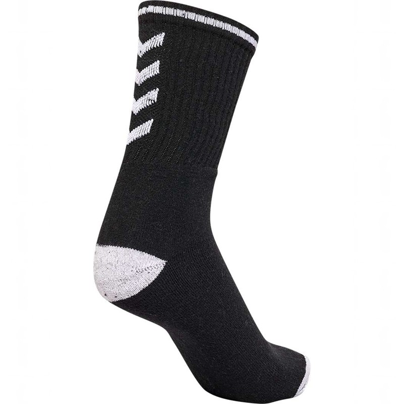 Hummel 3-pack Single Stripe Crew Socken Damen Schwarz | 819665-213