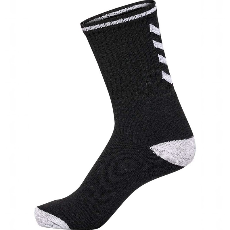 Hummel 3-pack Single Stripe Crew Socken Damen Schwarz | 819665-213