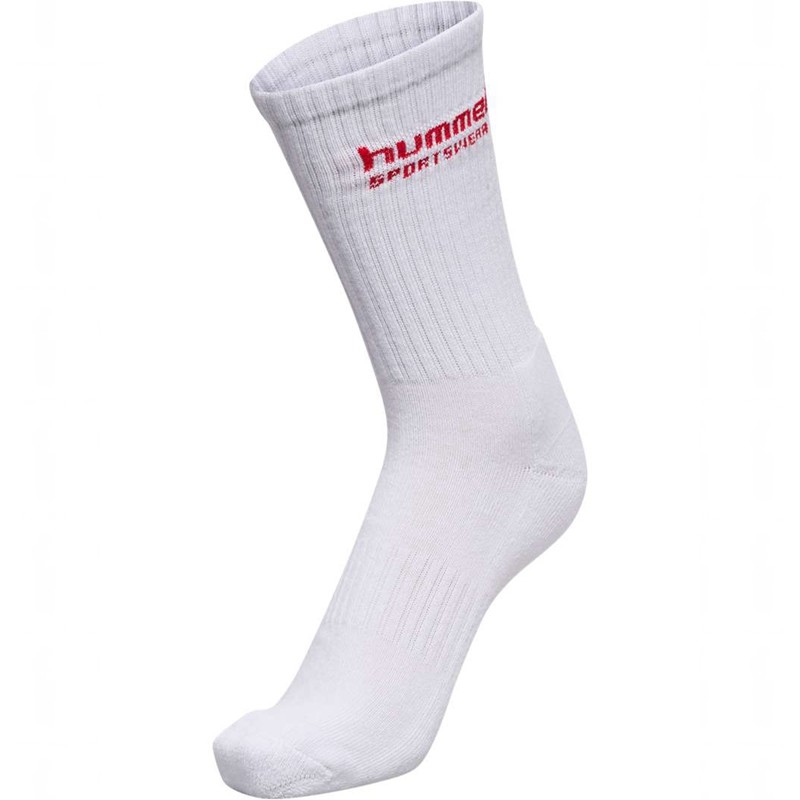 Hummel 3-pack Sportswear Socken Damen Weiß | 009427-224