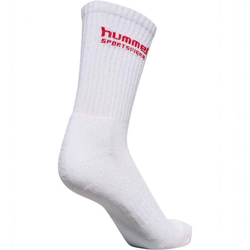 Hummel 3-pack Sportswear Socken Damen Weiß | 009427-224