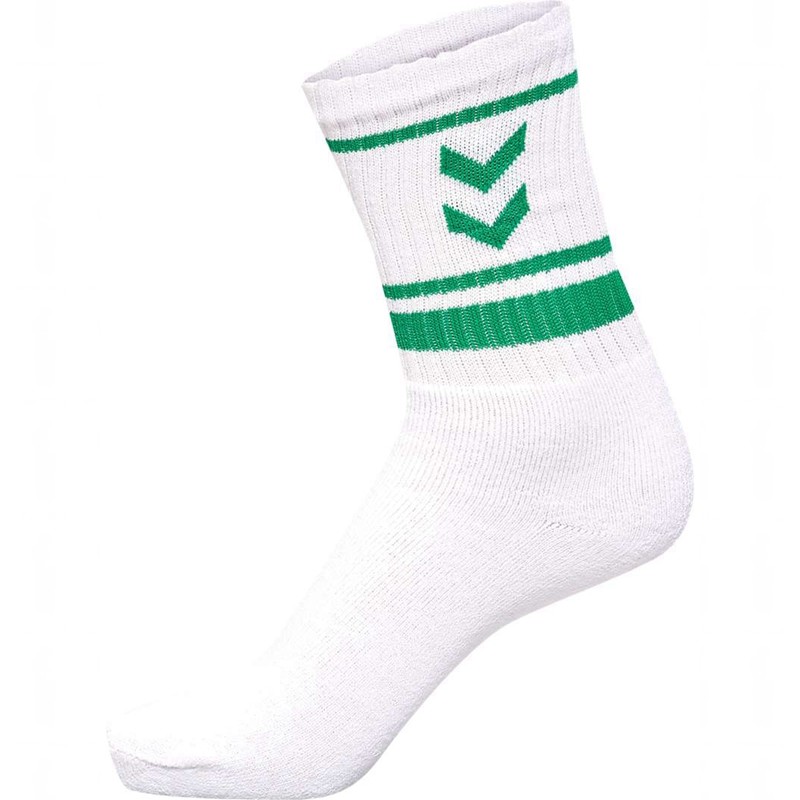 Hummel 4 Pack Triple Stripe Crew Strumpfhose Damen Weiß | 561926-048