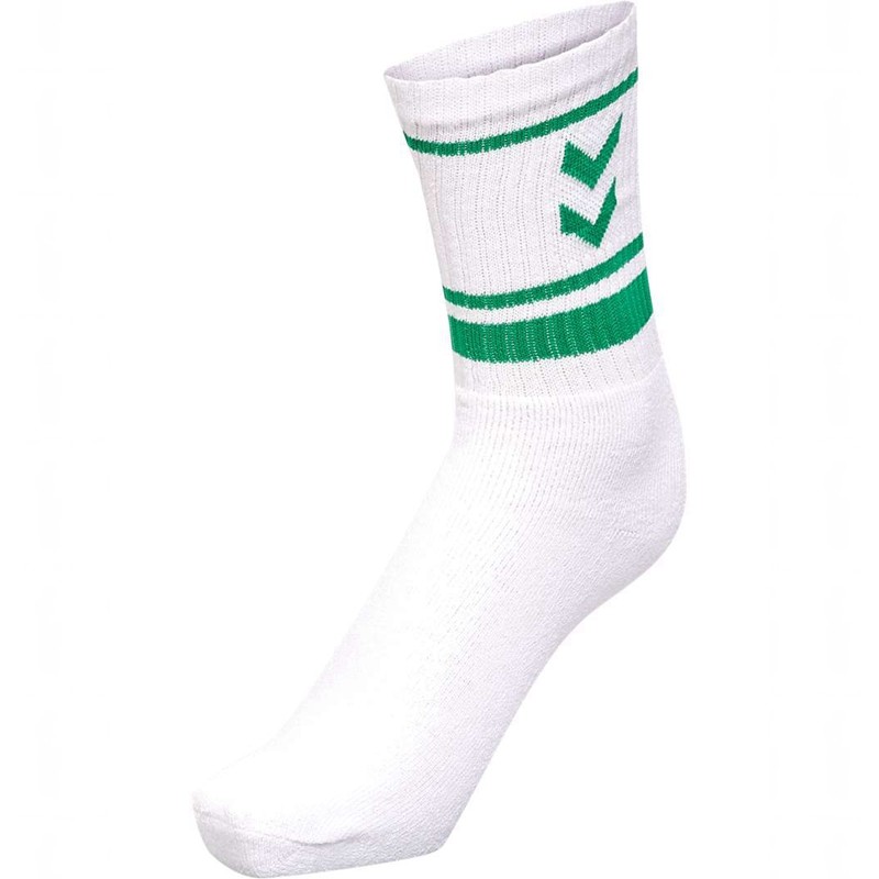Hummel 4 Pack Triple Stripe Crew Strumpfhose Damen Weiß | 561926-048