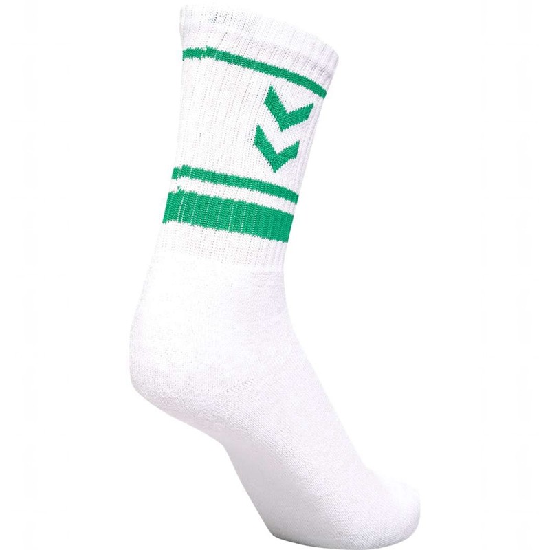 Hummel 4 Pack Triple Stripe Crew Strumpfhose Damen Weiß | 561926-048