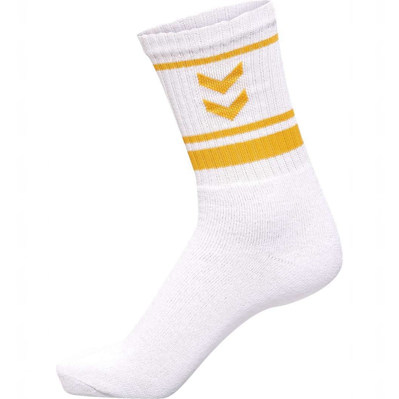 Hummel 4 Pack Triple Stripe Crew Strumpfhose Damen Weiß | 561926-048