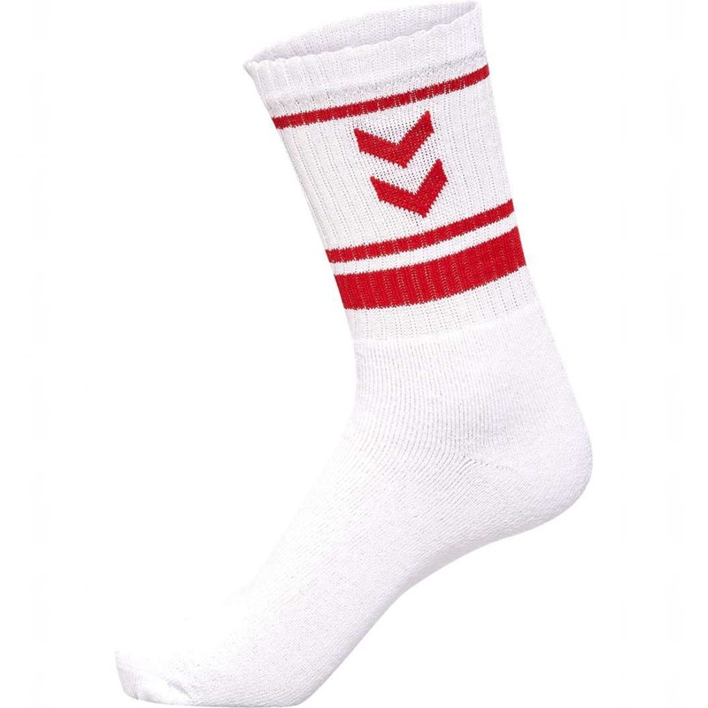 Hummel 4 Pack Triple Stripe Crew Strumpfhose Damen Weiß | 561926-048