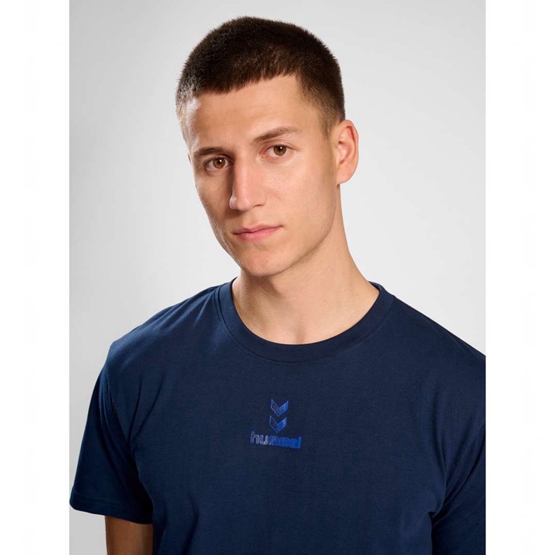Hummel Active Chevrons Co S/S Hose Herren Navy | 760478-580