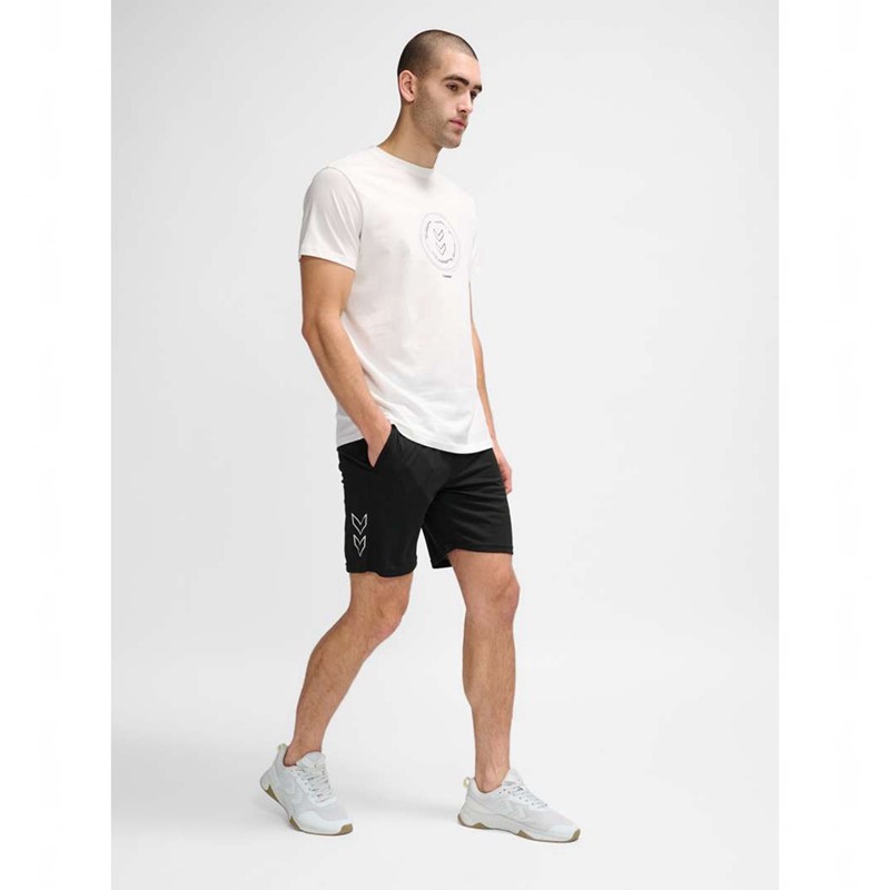 Hummel Active Circle Co S/S T-shirts Herren Weiß | 384768-891