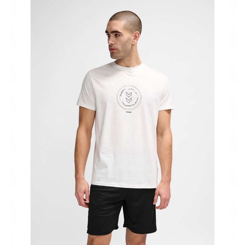 Hummel Active Circle Co S/S T-shirts Herren Weiß | 384768-891