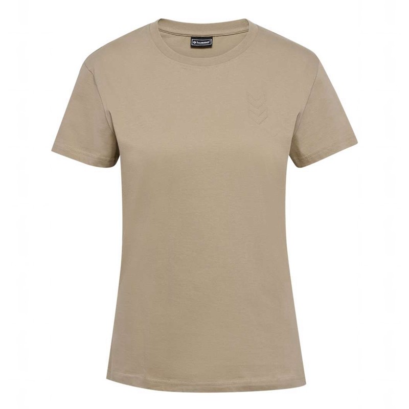 Hummel Active Co S/S T-shirts Damen Beige | 444027-079
