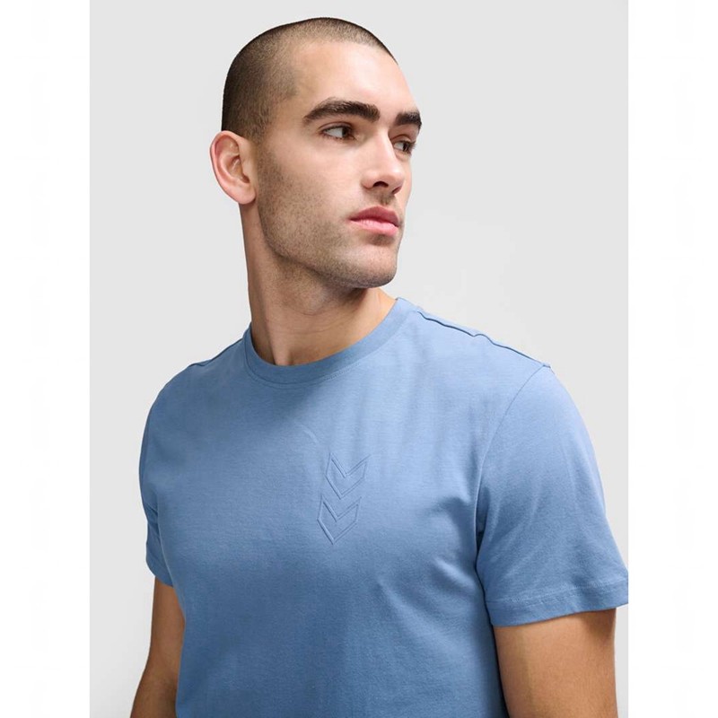 Hummel Active Co S/S T-shirts Herren Blau | 243869-077
