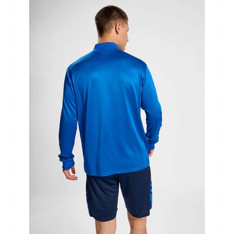 Hummel Active Pl Half Zip Sweatshirt Herren Blau | 010439-039