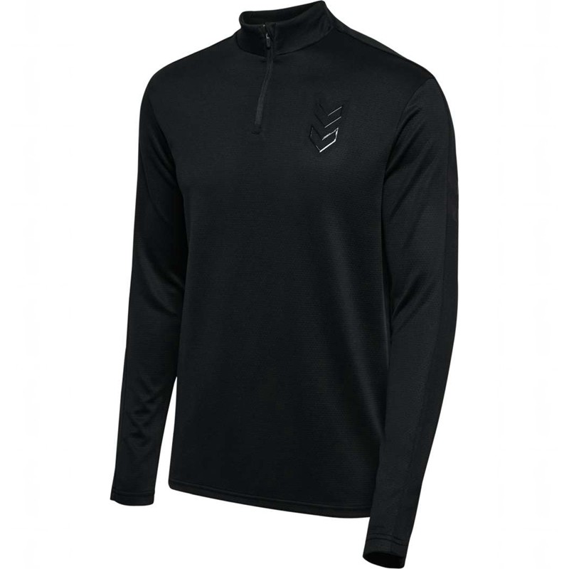 Hummel Active Pl Half Zip Sweatshirt Herren Schwarz | 593178-964
