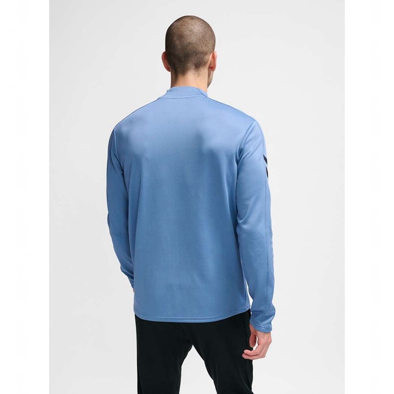 Hummel Active Pl Half Zip Sweatshirt Herren Blau | 389705-737