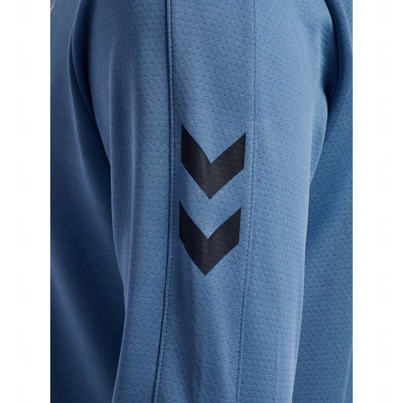 Hummel Active Pl Half Zip Sweatshirt Herren Blau | 389705-737