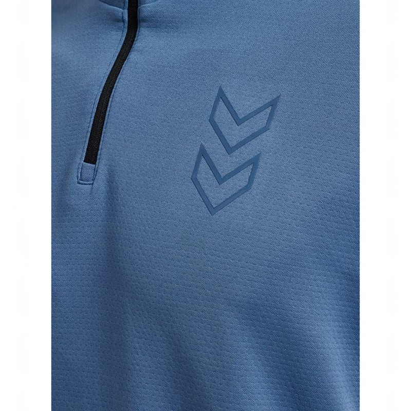 Hummel Active Pl Half Zip Sweatshirt Herren Blau | 389705-737
