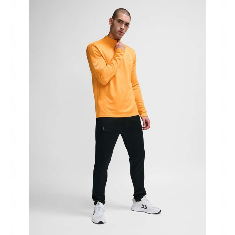 Hummel Active Pl Half Zip Sweatshirt Herren Orange | 961076-984