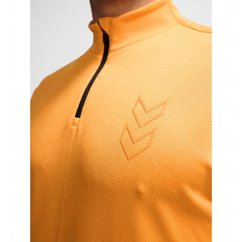 Hummel Active Pl Half Zip Sweatshirt Herren Orange | 961076-984