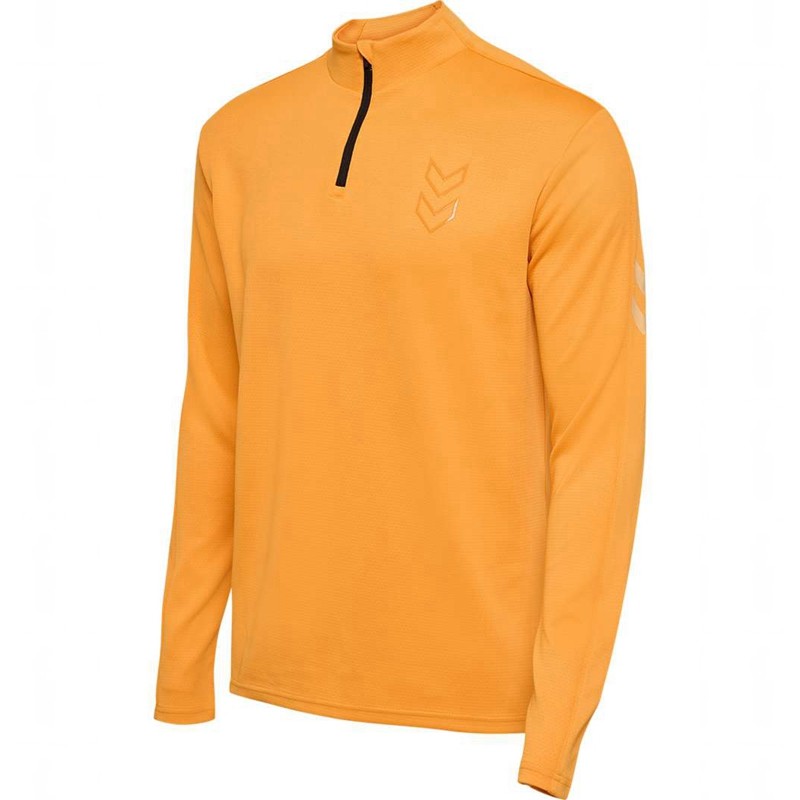 Hummel Active Pl Half Zip Sweatshirt Herren Orange | 961076-984
