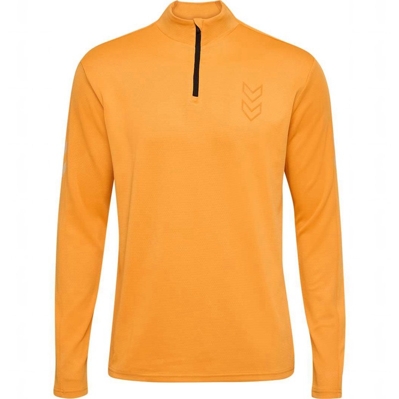 Hummel Active Pl Half Zip Sweatshirt Herren Orange | 961076-984
