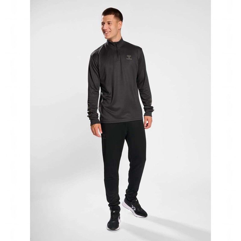 Hummel Active Pl Half Zip Sweatshirt Herren Schwarz | 521471-961