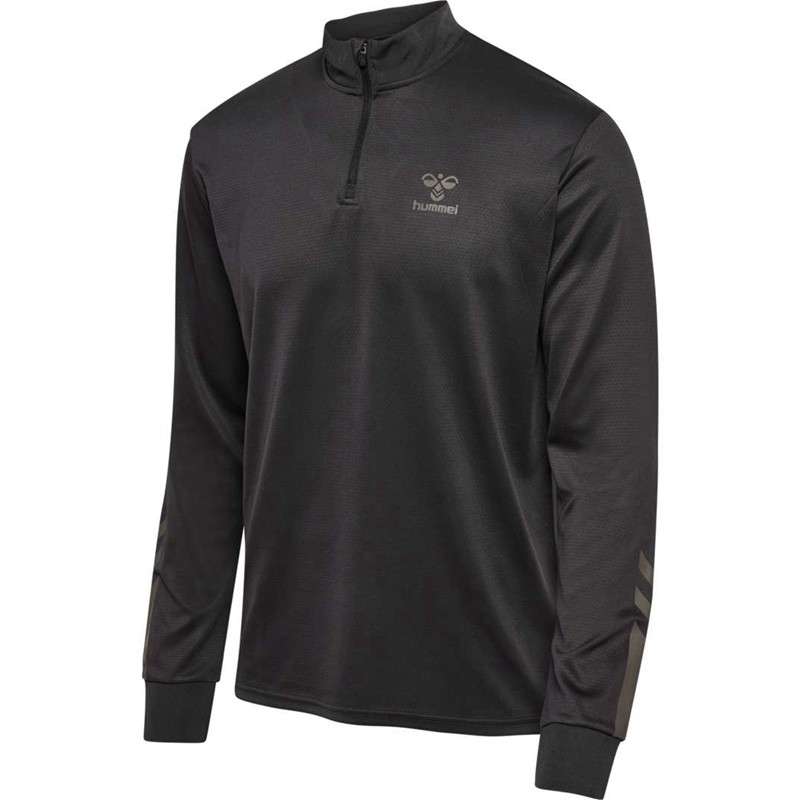 Hummel Active Pl Half Zip Sweatshirt Herren Schwarz | 521471-961
