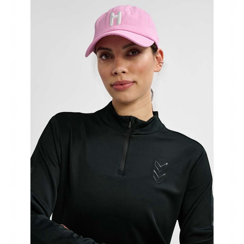 Hummel Active Pl Half Zip T-shirts Damen Schwarz | 266307-655