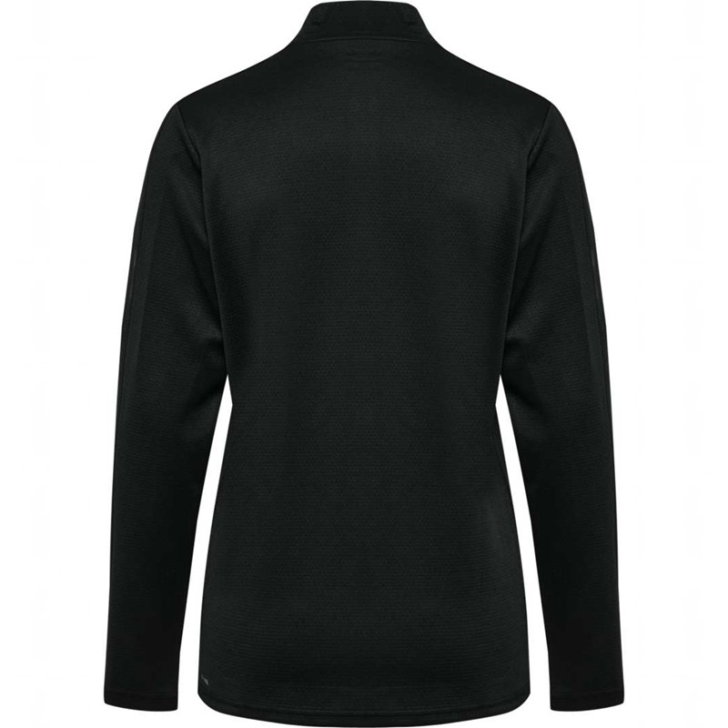 Hummel Active Pl Half Zip T-shirts Damen Schwarz | 266307-655