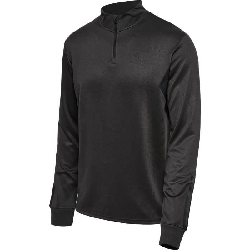 Hummel Active Pl Half Zip T-shirts Herren Schwarz | 404747-040