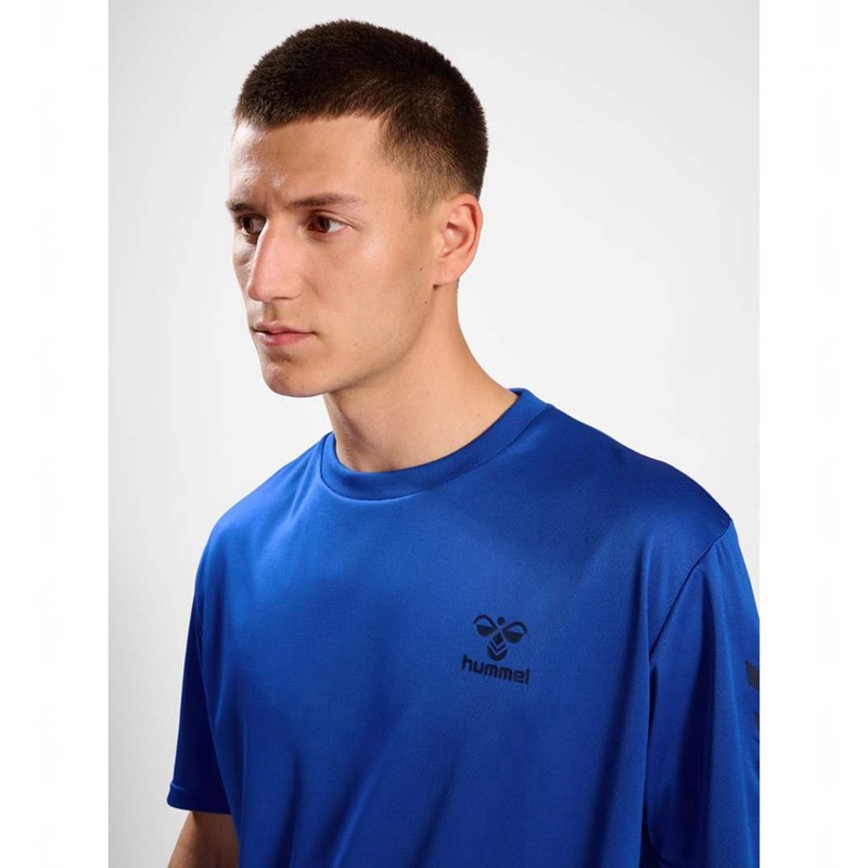 Hummel Active Pl Jersey S/S T-shirts Herren Blau | 816687-092