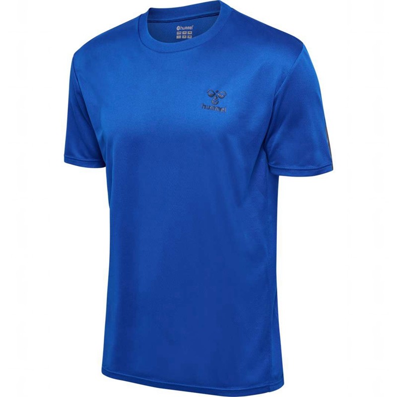 Hummel Active Pl Jersey S/S T-shirts Herren Blau | 816687-092