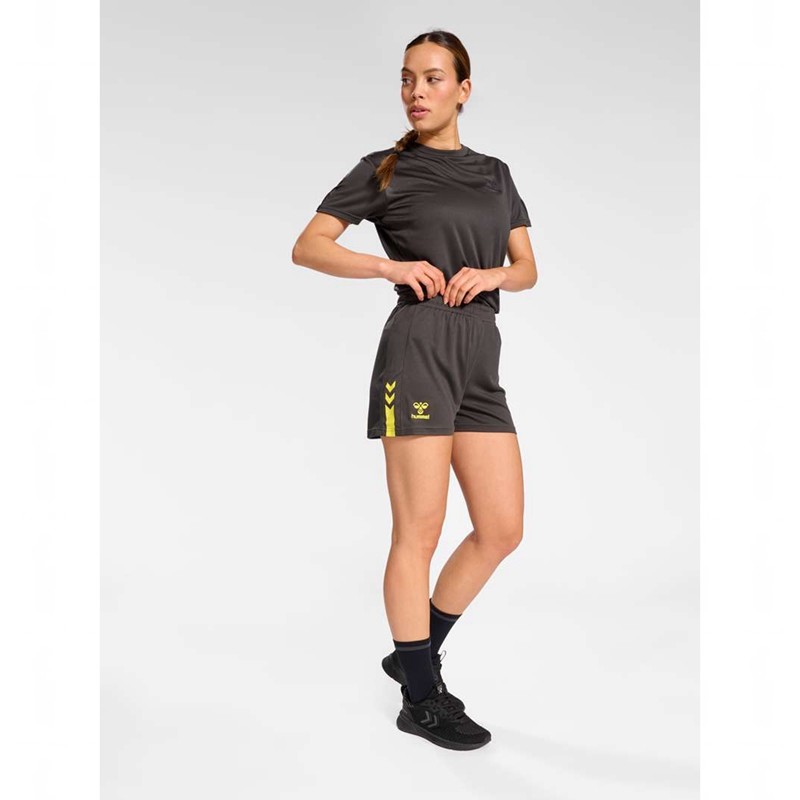Hummel Active Pl Kurze Hose Damen Schwarz | 860944-281