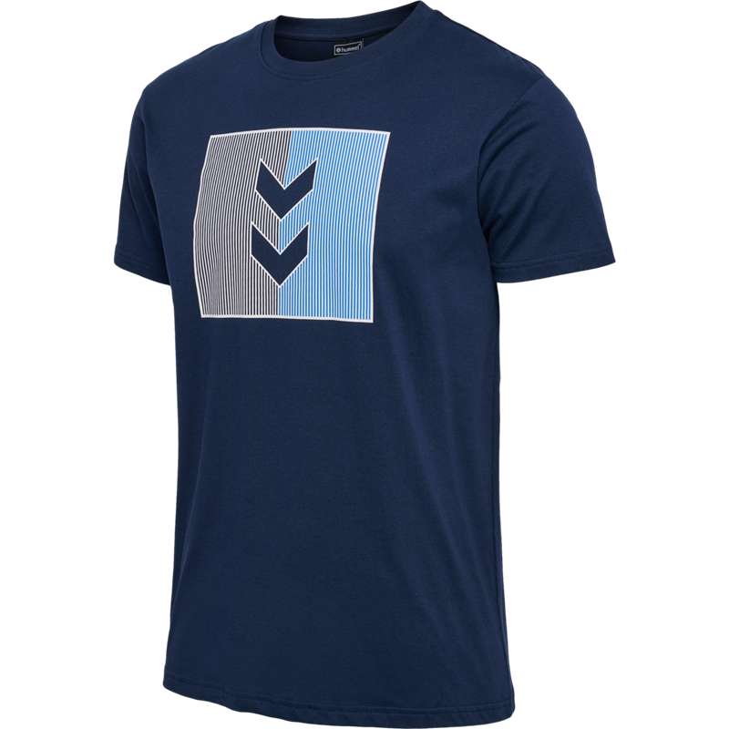 Hummel Active Stripe Co S/S T-shirts Herren Navy | 939550-575