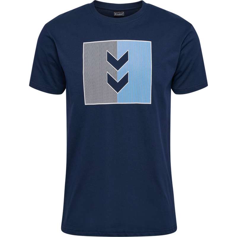Hummel Active Stripe Co S/S T-shirts Herren Navy | 939550-575