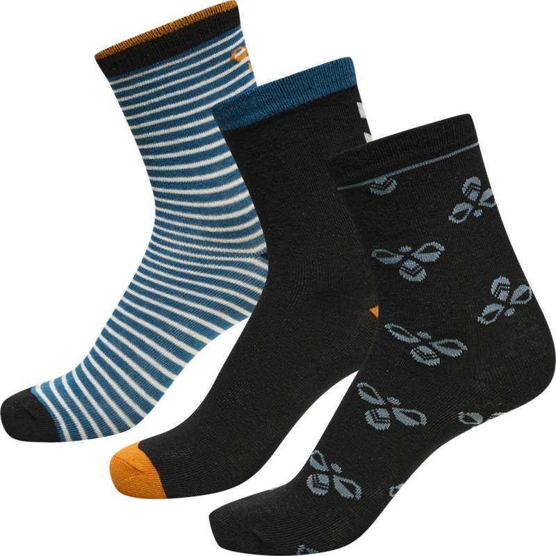 Hummel Alfa 3-pack Socken Kinder Schwarz | 774192-969