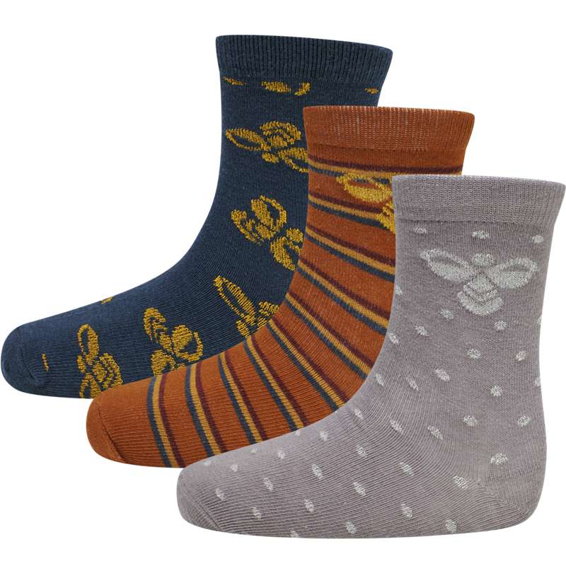 Hummel Alfie 3-pack Socken Kinder Blau | 056288-372