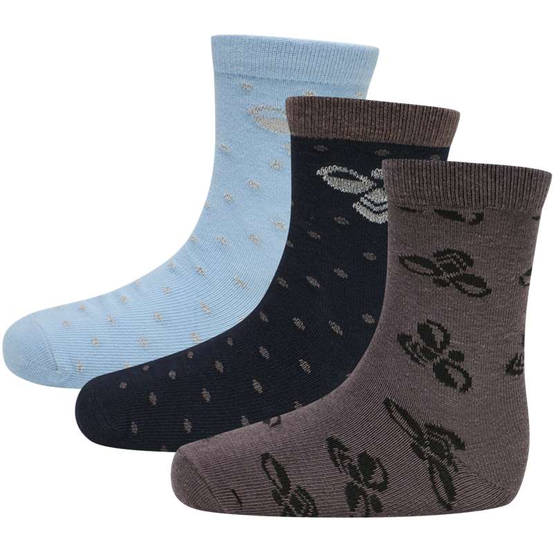 Hummel Alfie 3-pack Socken Kinder Blau | 630046-523