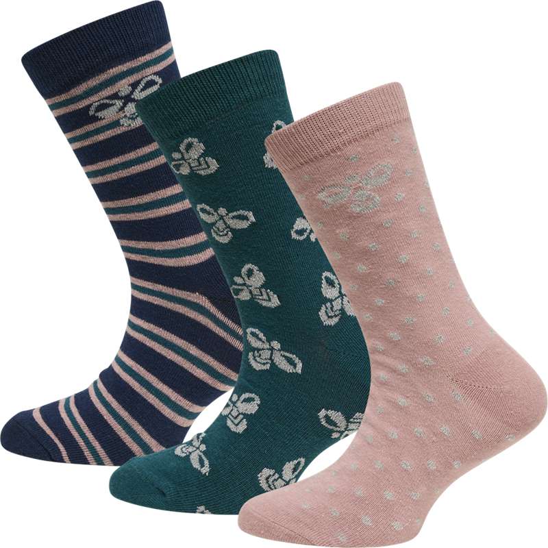 Hummel Alfie 3-pack Socken Kinder Rosa | 526401-199