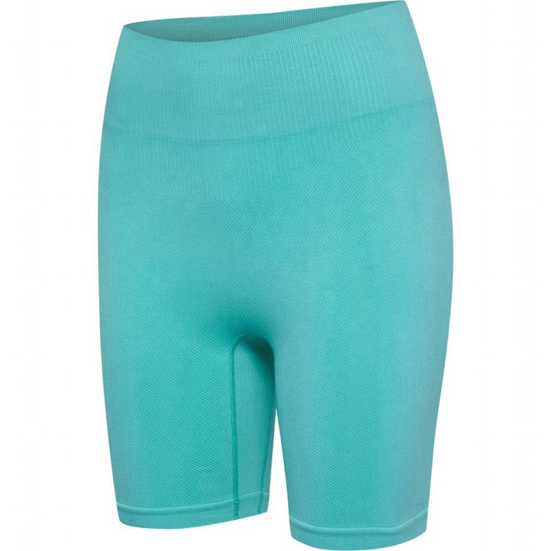 Hummel Alive Seamless High Waist Kurze Hose Damen Blau | 796917-868