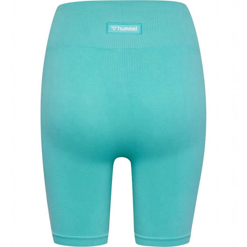 Hummel Alive Seamless High Waist Kurze Hose Damen Blau | 796917-868