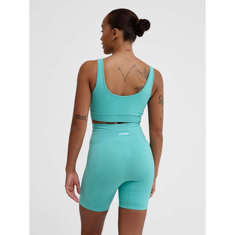 Hummel Alive Seamless Sport BH Damen Blau | 159246-232