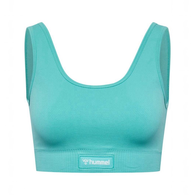 Hummel Alive Seamless Sport BH Damen Blau | 159246-232