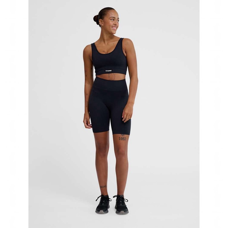 Hummel Alive Seamless Sport BH Damen Schwarz | 884063-971
