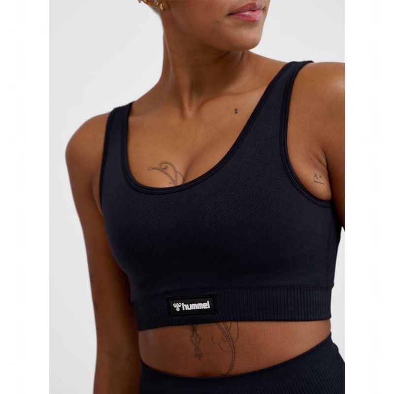 Hummel Alive Seamless Sport BH Damen Schwarz | 884063-971