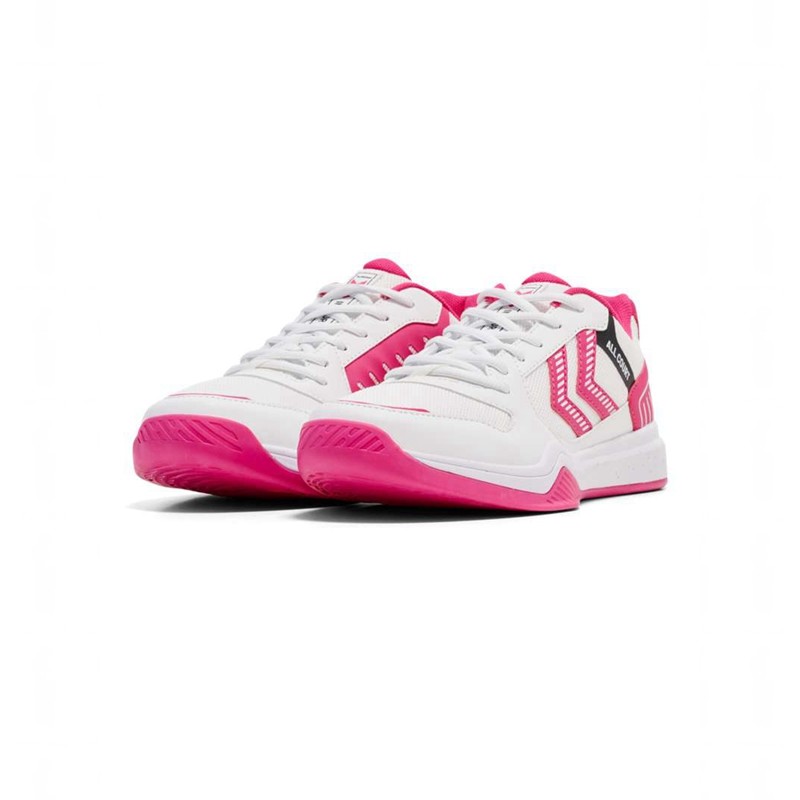 Hummel All Court Hallenschuhe Damen Weiß | 176093-267