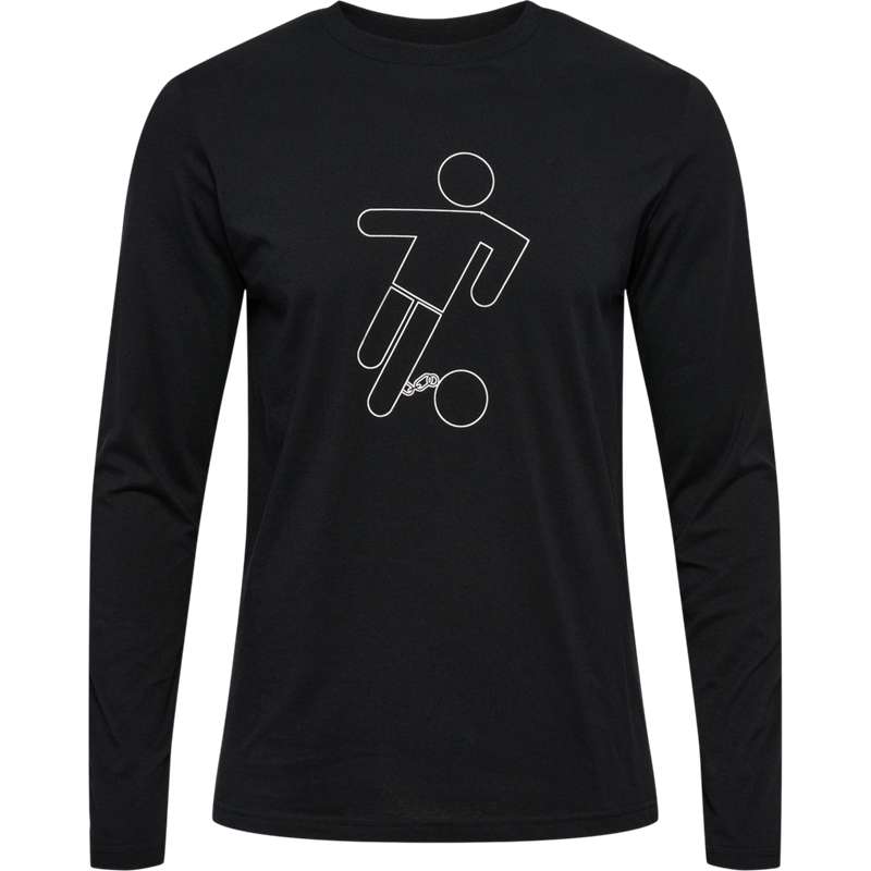 Hummel Amnesty L/S T-shirts Herren Schwarz | 687595-590